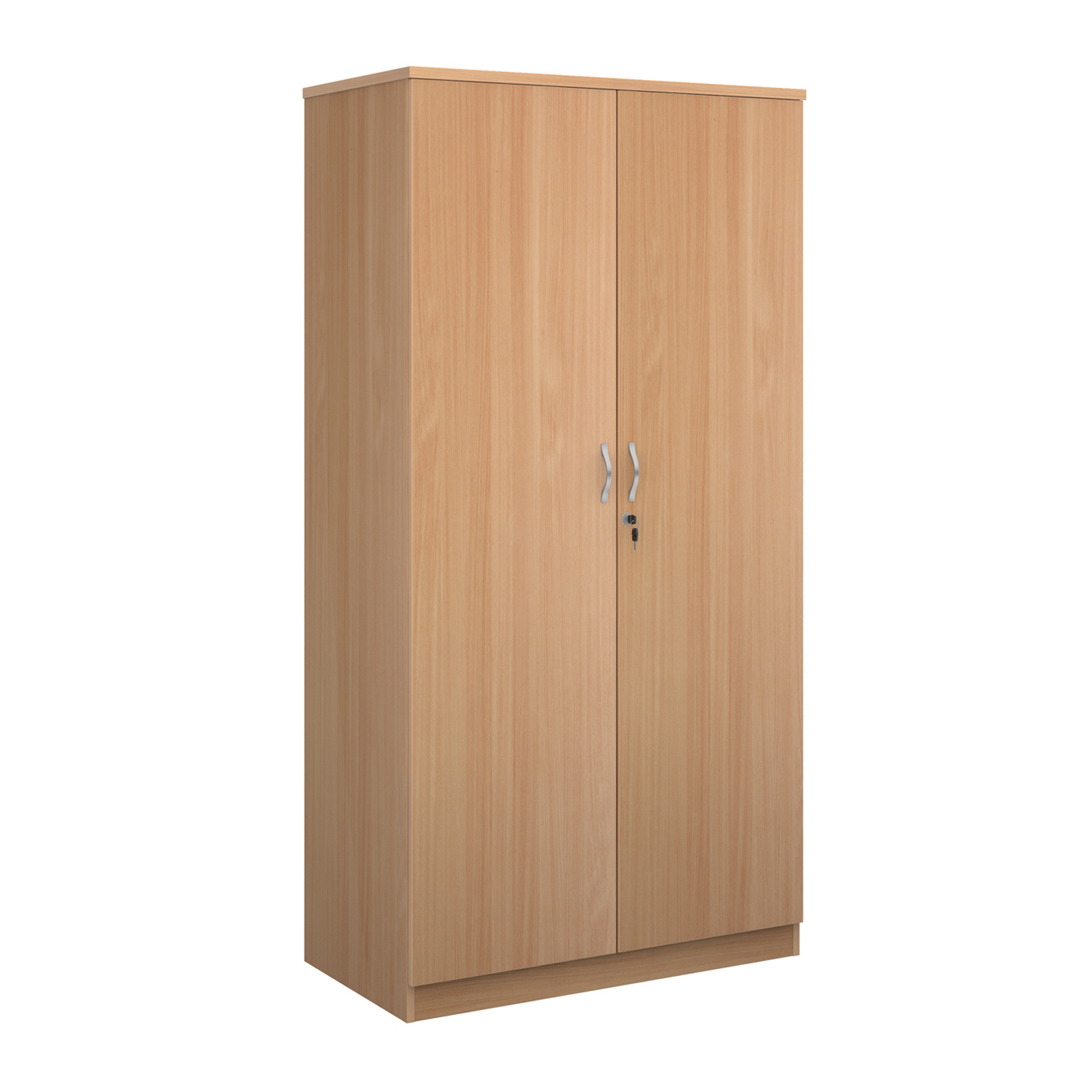 Deluxe+double+door+cupboard+2000mm+high+with+4+shelves+-+Beech