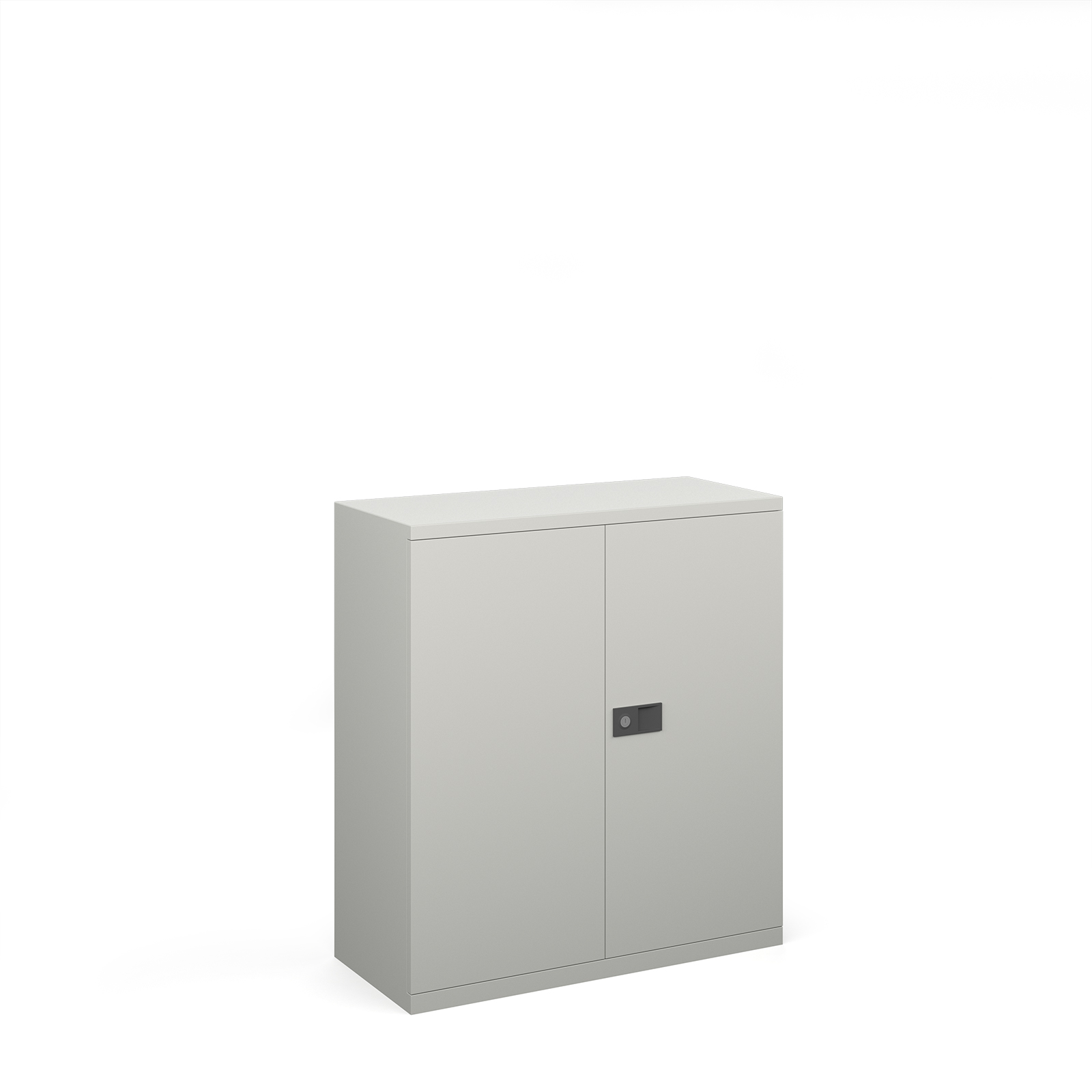 Steel+contract+cupboard+with+1+shelf+1000mm+high+-+goose+grey