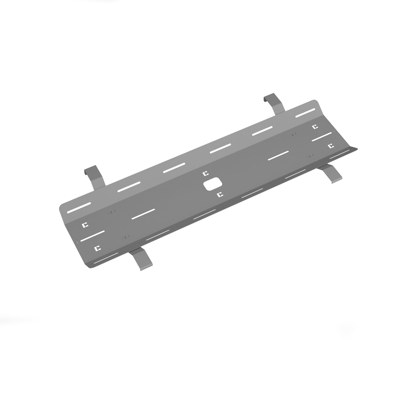 Double+drop+down+cable+tray+%26+bracket+for+Adapt+and+Fuze+desks+1400mm+-+silver