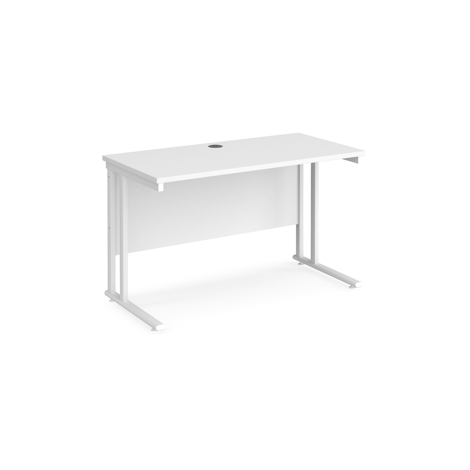 Maestro+25+straight+desk+1200mm+x+600mm+-+white+cantilever+leg+frame%2C+White+Top