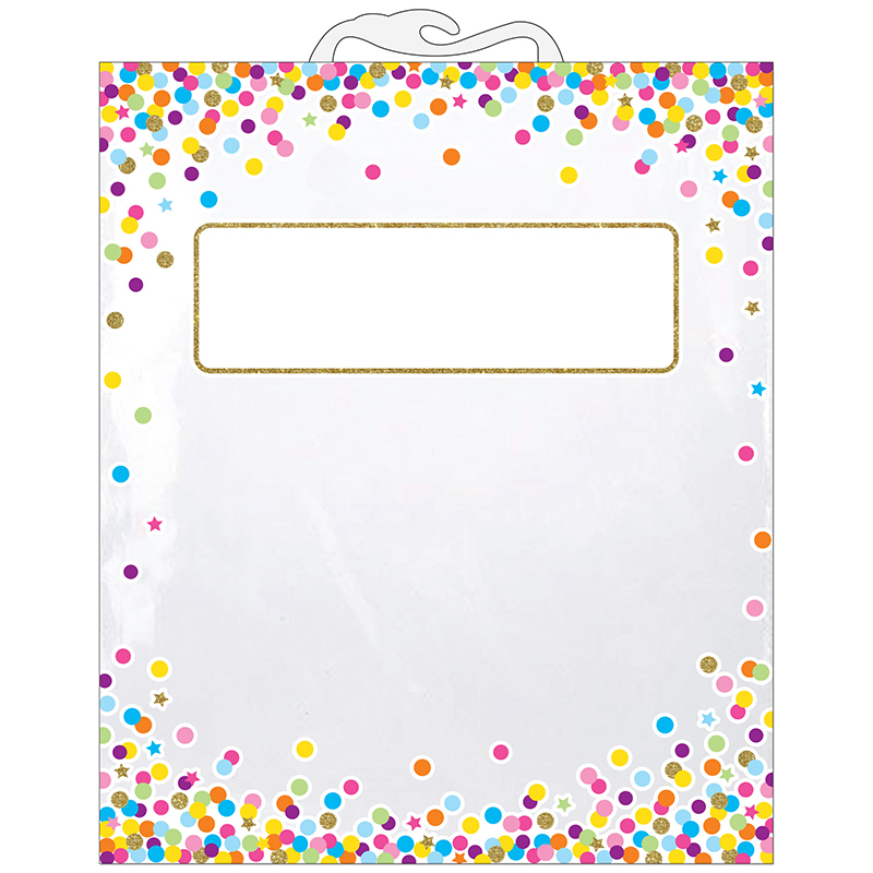 Hanging+Confetti+Pattern+Storage%2FBook+Bag%2C+10.5%26quot%3B+x+12.5%26quot%3B%2C+Pack+of+6