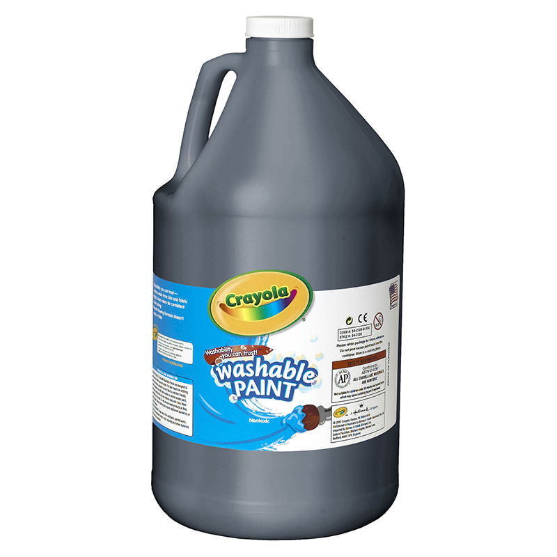 Washable+Paint+Gallon+Black+