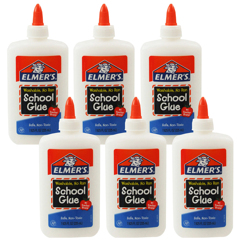 Washable+School+Glue%2C+8+oz.%2C+Pack+of+6