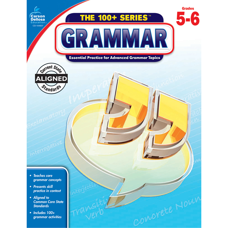 The+100%2B+Series+Grammar+Workbook%2C+Grade+5-6%2C+Paperback