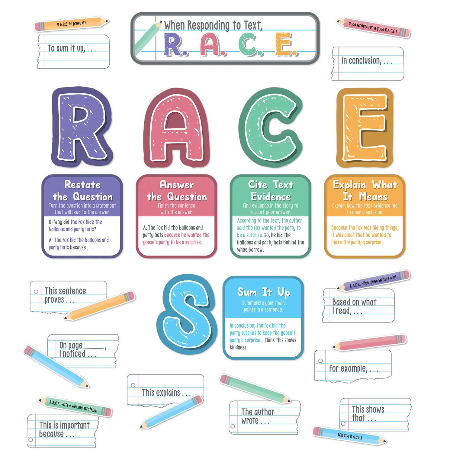 Carson+Dellosa+Education+R.A.C.E.+Writing+Strategy+Bulletin+Board+Set