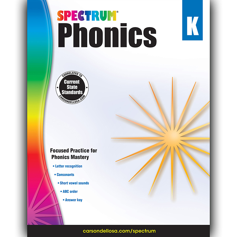 Phonics+Workbook%2C+Grade+K%2C+Paperback