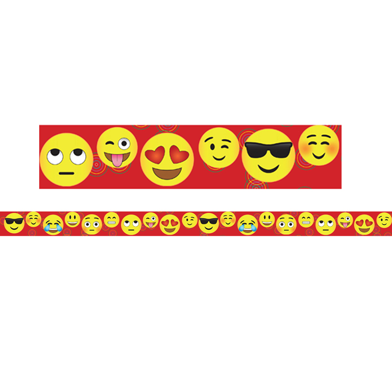 Charles+Leonard+Magnetic+Straight+Borders%2FTrims%2C+1.5%22+x+24%22%2C+Emoji+Theme%2C+Pack+of+12