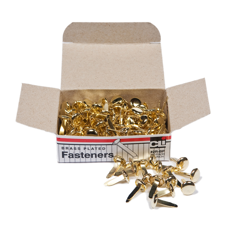 Charles+Leonard+Fasteners%2C+Round+Head%2C+Brass+Plated%2C+1%2F2+Inch+Shank%2C+8+mm+Head%2C+
