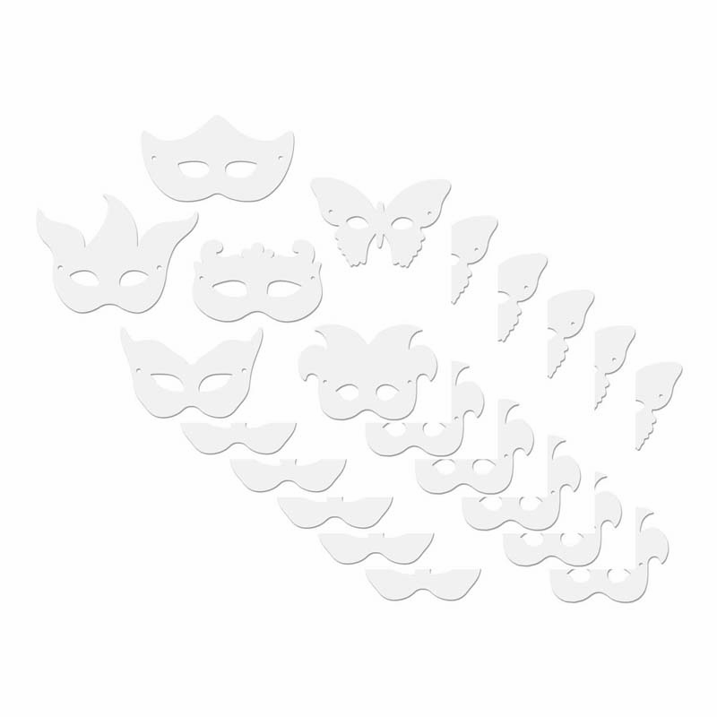 Die-Cut+Paper+Masks%2C+Mardi+Gras+Assortment%2C+Assorted+Sizes%2C+24+Pieces+Per+Pack%2C+6+Packs