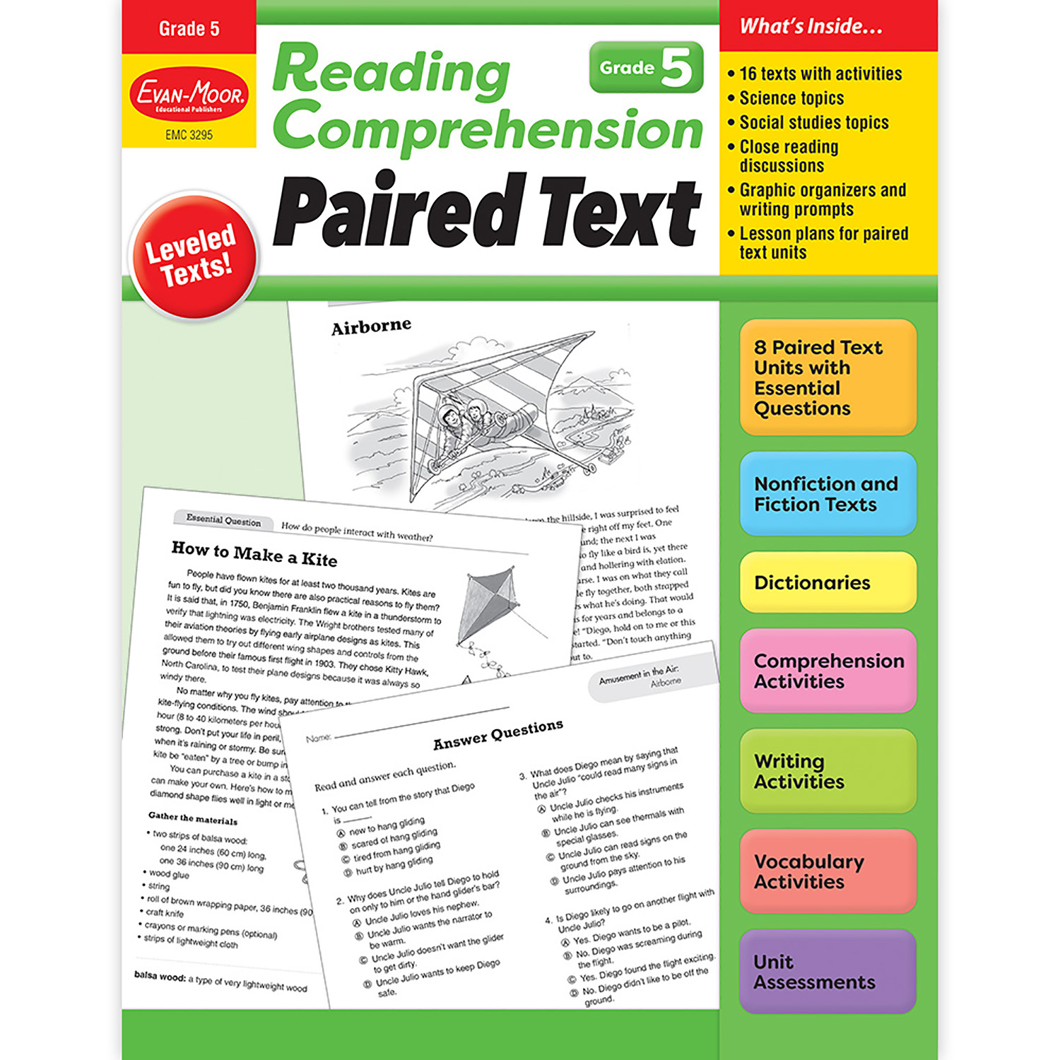 Evan-Moor+Educational+Publishers+Reading+Comprehension%3A+Paired+Text%2C+Grade+5