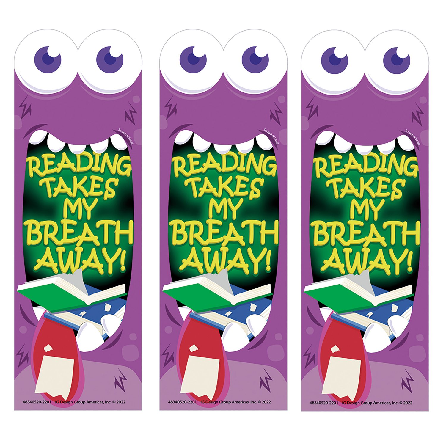 Eureka%26reg%3B+Reading+Takes+My+Breath+Away+Monster+Breath+Scented+Bookmarks%2C+24+Per+Pack%2C+3+Packs