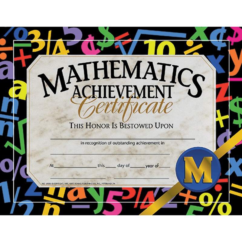 Mathematic+Achievement+Certificate%2C+8.5%22+x+11%22%2C+Pack+of+30