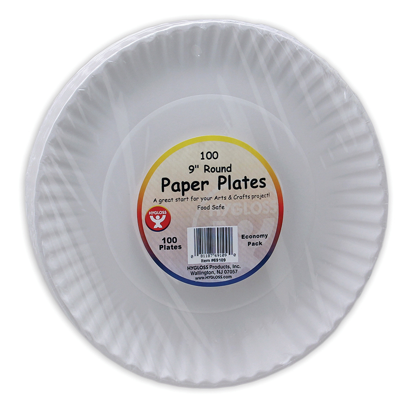 Paper+Plates+9%22%2C+White%2C+Pack+of+100