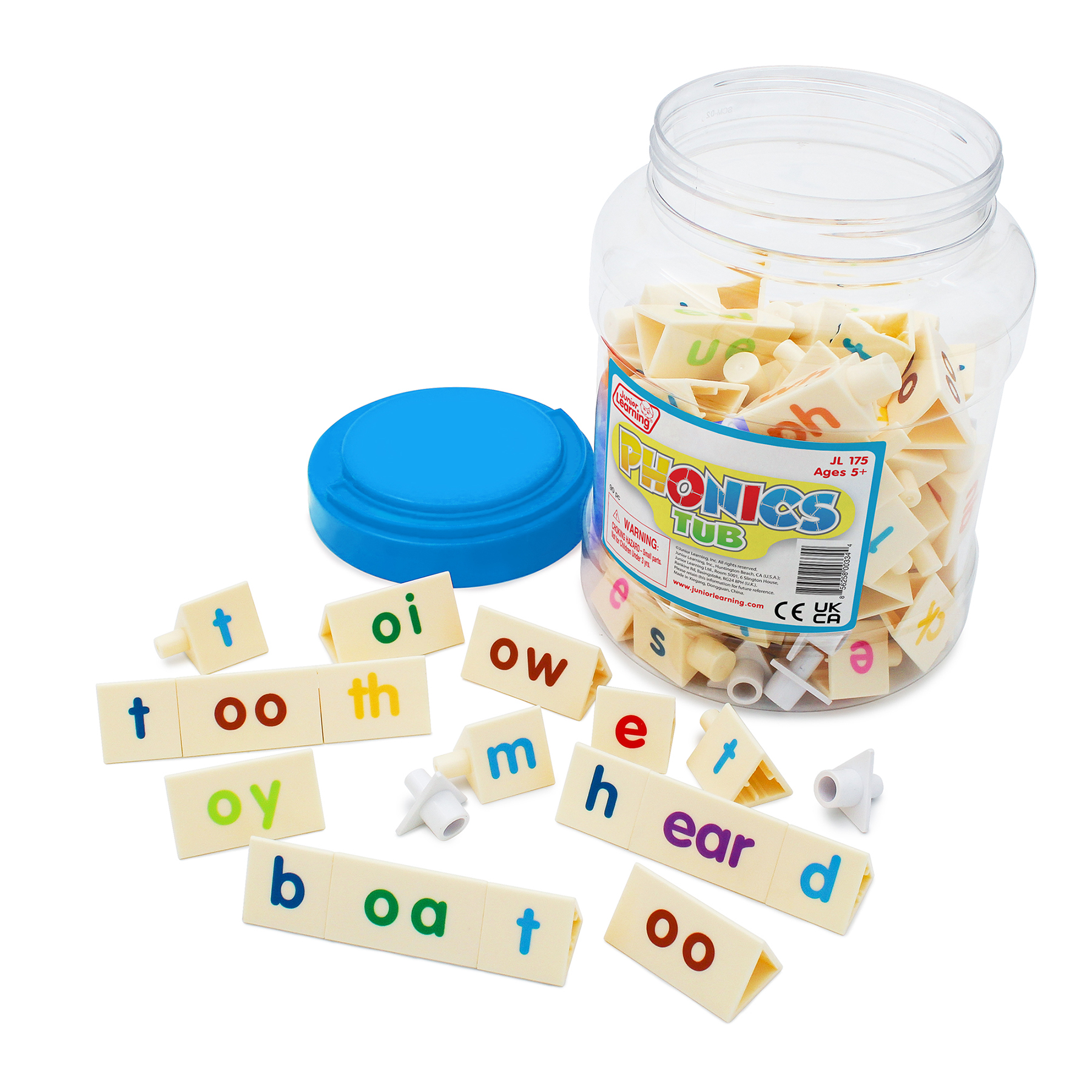 Phonics+Tri-Blocks+Tub%2C+90+Pieces