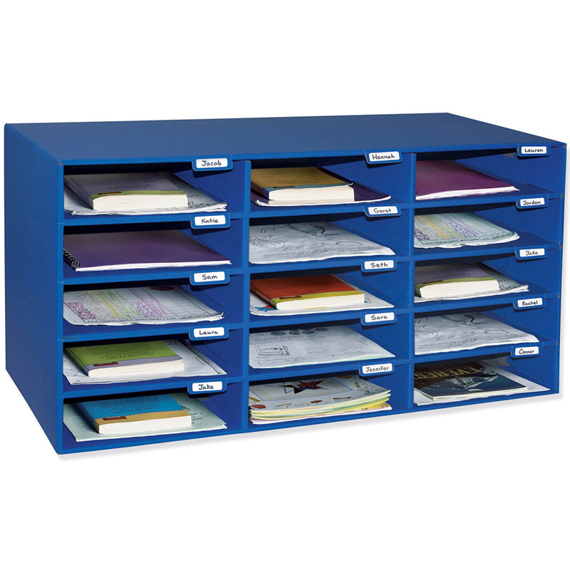 Mailbox%2C+15-Slot%2C+Blue%2C+16-3%2F8%22H+x+31-1%2F2%22W+x+12-7%2F8%22D