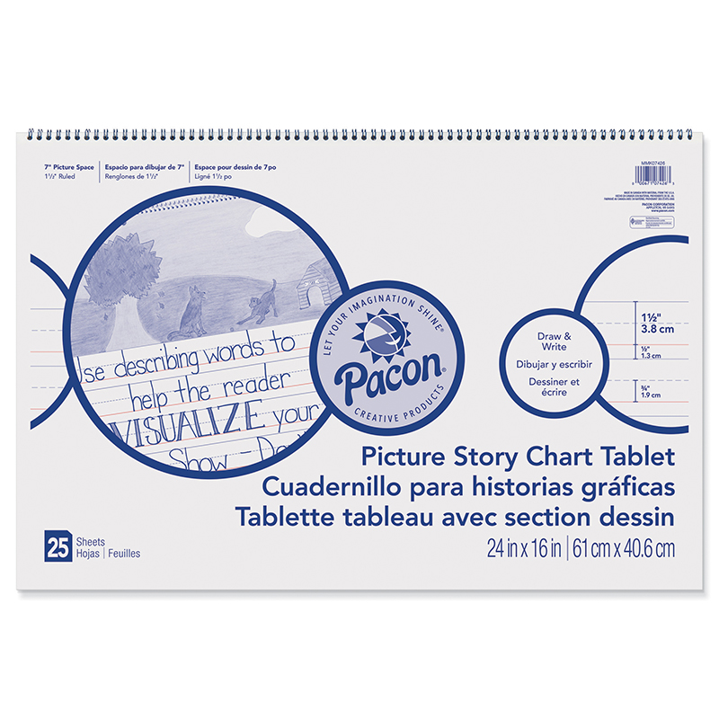 Picture+Story+Chart+Tablet%2C+White%2C+Ruled+Long%2C+1-1%2F2%26quot%3B+Ruled%2C+24%26quot%3B+x+16%26quot%3B%2C+25+Sheets