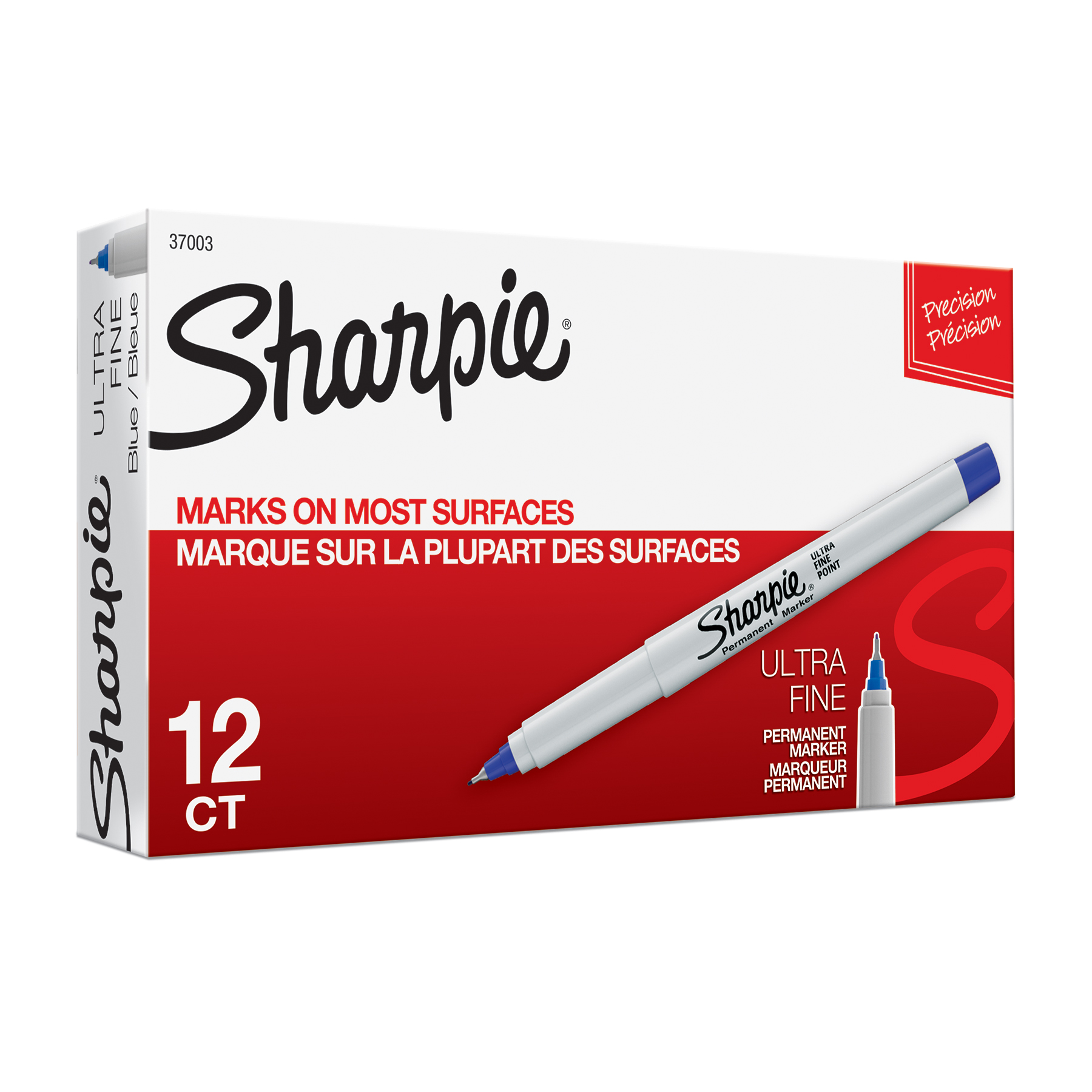 Sharpie%26reg%3B+Ultra+Fine+Point+Permanent+Marker%2C+Blue%2C+Box+of+12