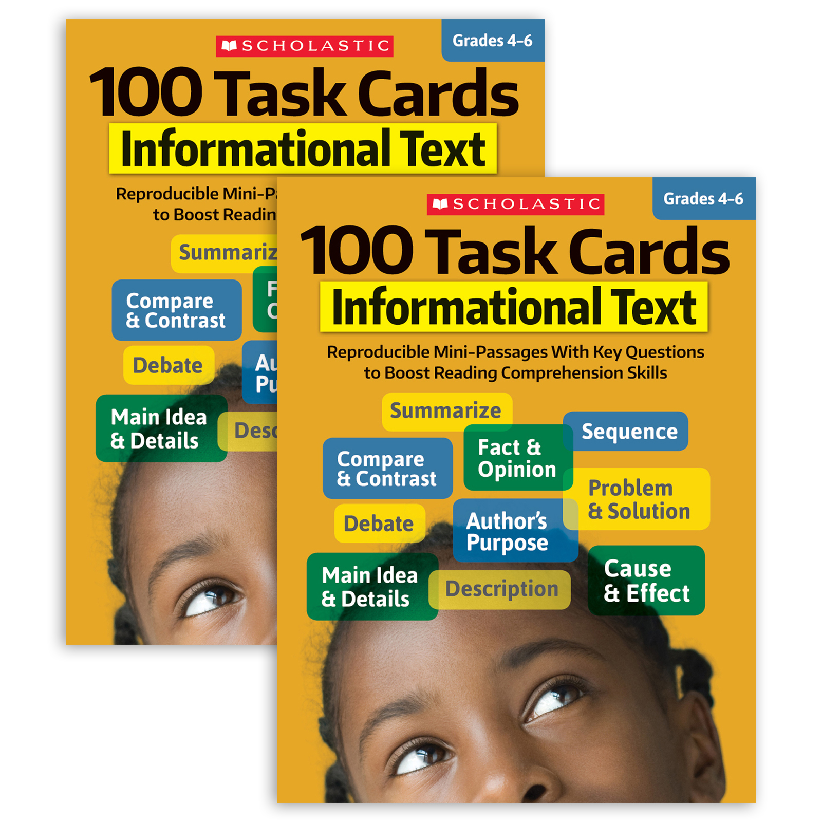 Scholastic+Teaching+Solutions+100+Task+Cards%3A+Informational+Text+Activity+Book%2C+Grade+4-6%2C+Pack+of+2
