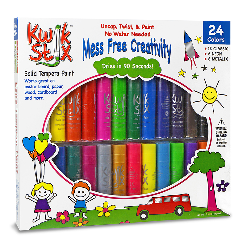 Solid+Tempera+Paint+Stick%2C+Classic%2C+Neon+%26+Metallic+Colors%2C+Set+of+24
