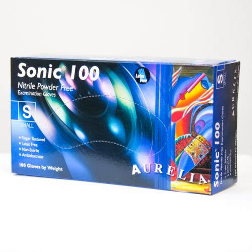 Sonic+100+Blue+Nitrile+Gloves+Medium+Bx+100