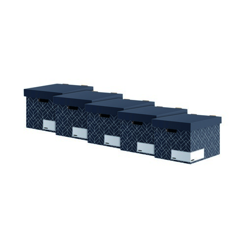 Fellowes+Decor+Storage+Box++Urban+Midnight+Blue