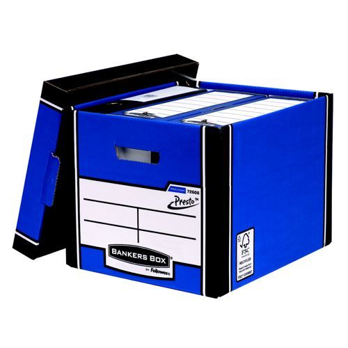 Fellowes+Bankers+Box+Premium+Presto+Tall+Storage+Box+Blue%2FWhite+10