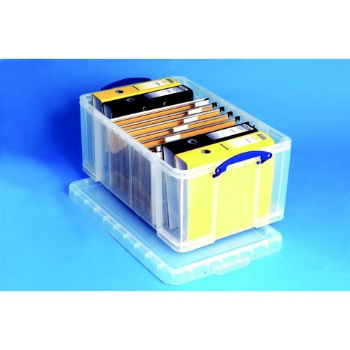 Really+Useful+Storage+Box+Plastic+Lightweight+Robust+Stackable+64+Litre+440x710x310mm+Clear