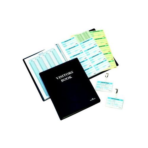 Durable+Visitor+Name+Badge+60x90mm+Transparent+Pack+25