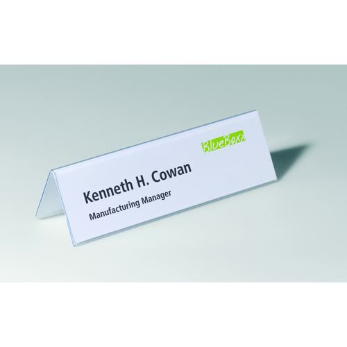 Durable+Table+Name+Badge+Holder+61x210mm+Pack+25