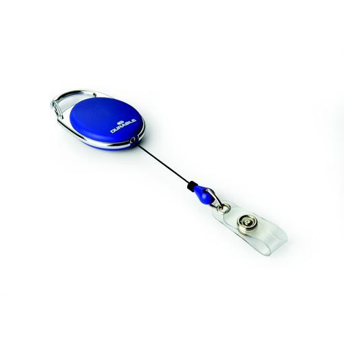 Durable+Badge+Reel+Style+Snap+Hook+Fastener+Dark+Blue+Pack+10