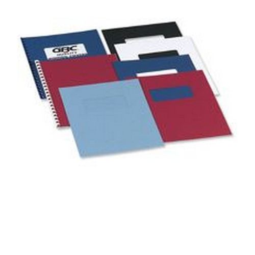 GBC+Binding+Cover+Leather+Grain+Plain+A4+Blue+Pack+100