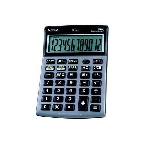 Aurora+DT661+Desktop+Calculator+Multifunction+12+Digit+3+Key+Memory