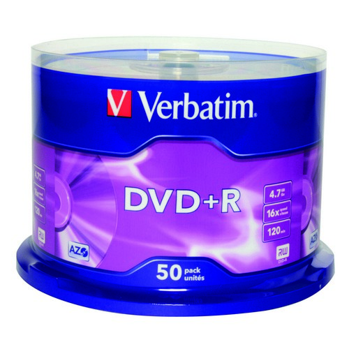 Verbatim+DVD%2BR+AZO+Spindle+Pack+50