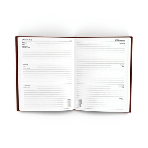 Desk+Diary+Wtv+A5+Burgndy+2025
