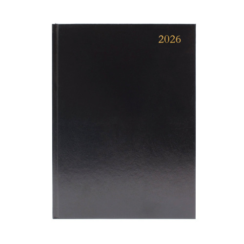 Desk+Diary+2+Ppd+A4+Black+2026