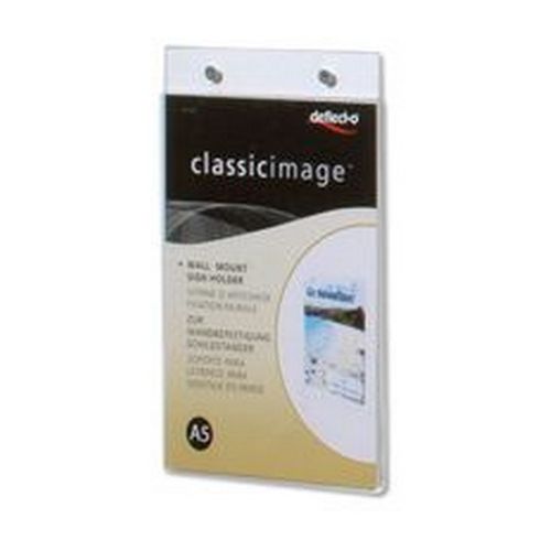 Deflecto+Clear+Wall+Sign+Holder+A5+Portrait+DE471YTCRY
