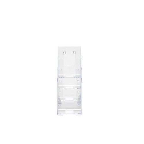 Deflecto+DL+4Tier+Clear+Literature+Holder+77701