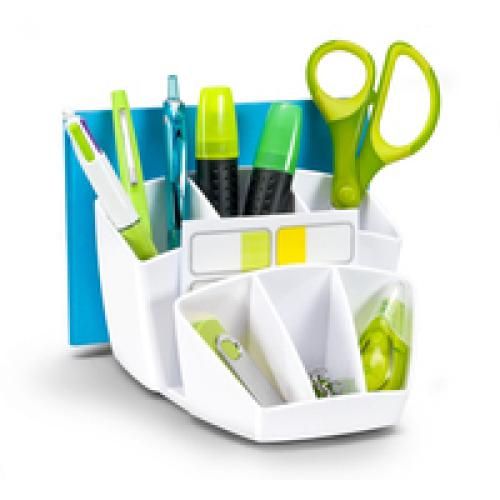 CEP+Pro+Gloss+Desk+Tidy+580g+White