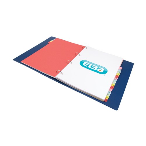 Elba+A-Z+Card+Dividers+A4+Assorted+400021450