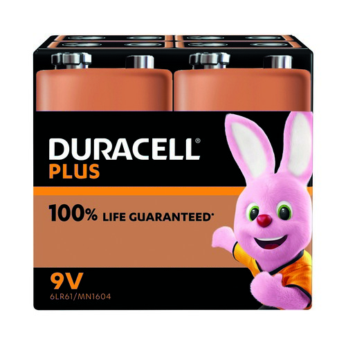 Duracell+Plus+9V+Battery+Alkaline+%28Pack+of+4%29+5009826