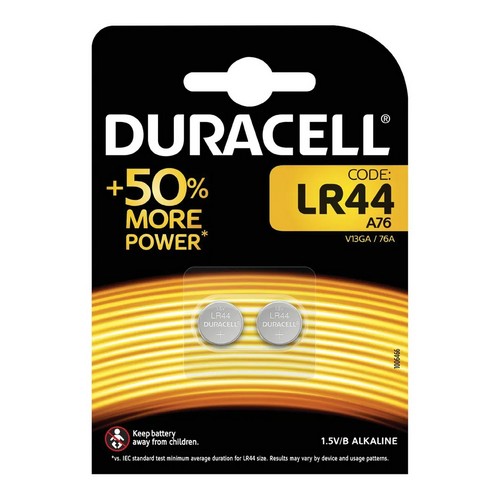 Duracell+LR44+Alkaline+Button+Batteries+1.5V+Pack+of+2+A76%2F2