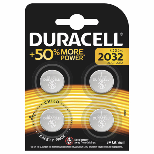 Duracell+2032+Lithium+Coin+Battery+3V+Pack+of+4