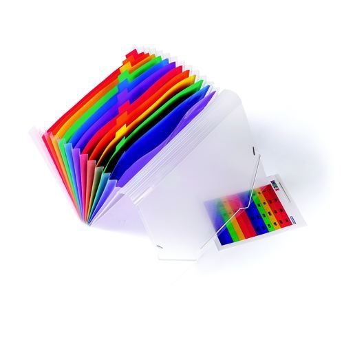 Europa+Expanding+File+Coloured+Polypropylene+13+Pockets+A4