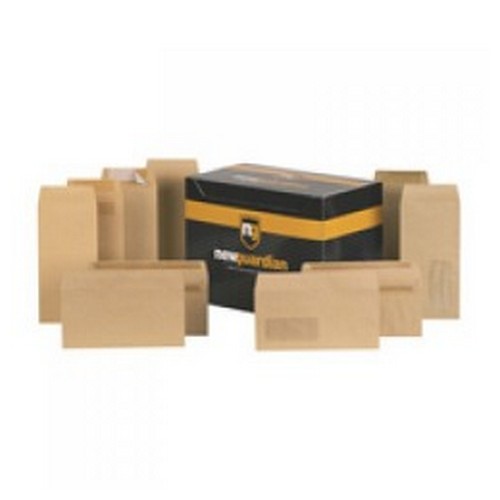 New+Guardian+Envelope+DL+Heavyweight+130gsm+Pocket+Peel+and+Seal+Manilla