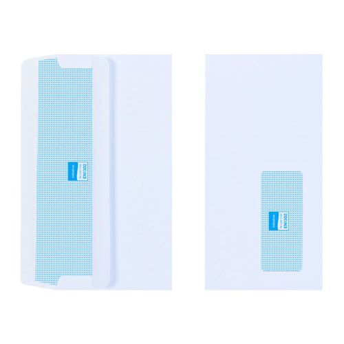 Initiative+Envelope+DL+Self+Seal+Window+110gsm+White+Pack+1000