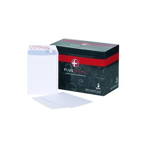 Plus+Fabric+C5+Envelope+Peel+and+Seal+110gsm+White+%28Pack+of+500%29+B26139
