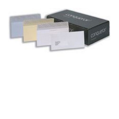 Conqueror+Wove+Cream+DL+Envelope+FSC4+110X220mm+Super%2FSeal+Bnd+50+Window+22Up+17Lhs