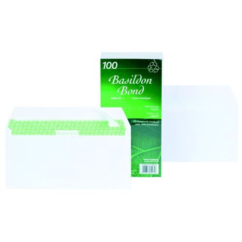 Basildon+Bond+Cellowrap+DL+120gsm+White+Pack+100