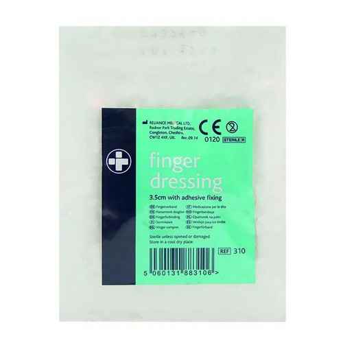 Reliance+Medical+Finger+Dressing+Adhesive+Fixing+35mm+%28Pack+of+10%29+310