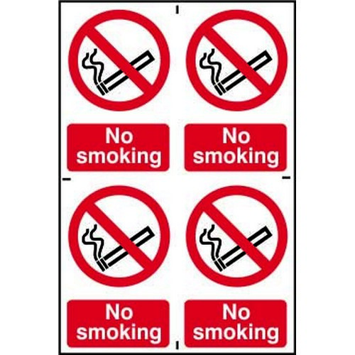 Self+adhesive+semirigid+PVC+No+Smoking+Sign+%28200+x+300mm%29.+Easy+to+fix++simply+peel+off+the+backing